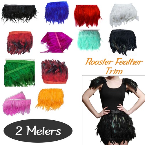 Rooster feather trim craft - trim,