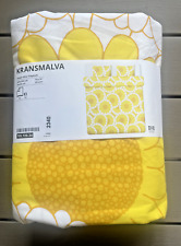 IKEA KRANSMALVA duvet cover and 2 Pillowcases, 200x200 cm /50x60 cm, Yellow