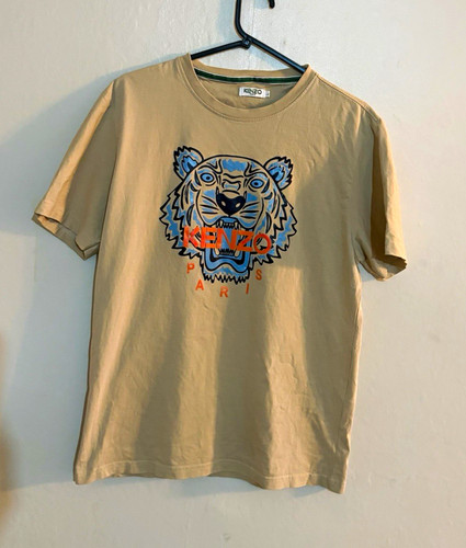 Kenzo beige tiger graphic logo - kenzo,