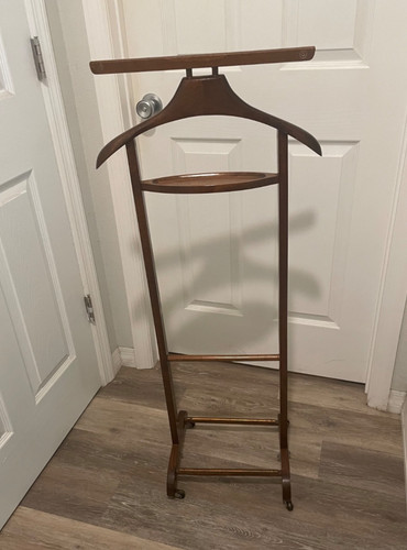 Vintage wood valet - wood,
