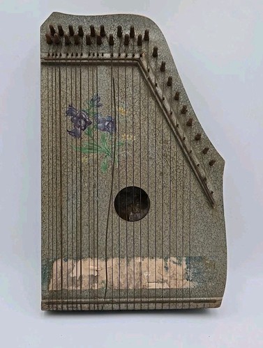Vintage zither folk harp - vintage,