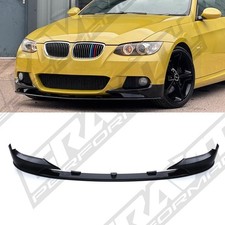 FRONT BUMPER SPLITTER VALANCE GLOSS BLACK FOR BMW 3 SERIES E92 PRE LCI 2005-2009