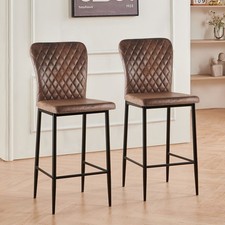 2/4x Bar Stools Velvet Kitchen