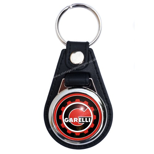 Garelli faux leather key ring - leather,