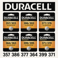 New Duracell Silver Oxide 1.5V