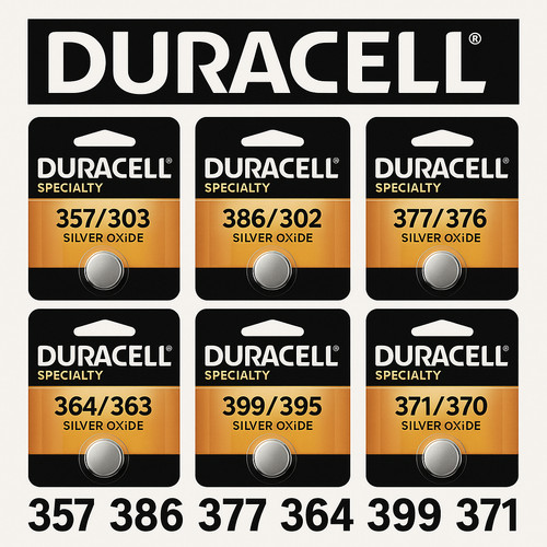 New duracell silver oxide - silver, 1.5v
