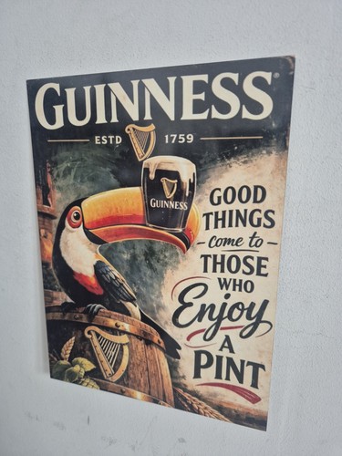 Guinness metal tin wall sign - wall,