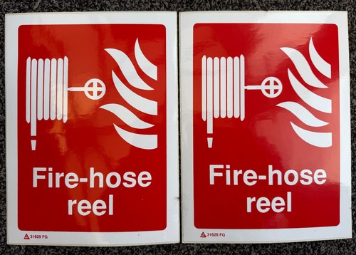Fire hose reel safety sign - safety,