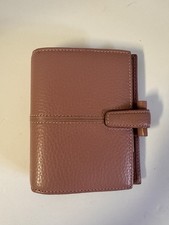 Filofax Finchley Pink Leather Personal size RARE!!! EUC