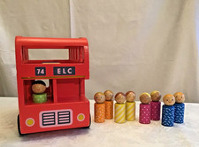 ELC Red Wooden Double Decker