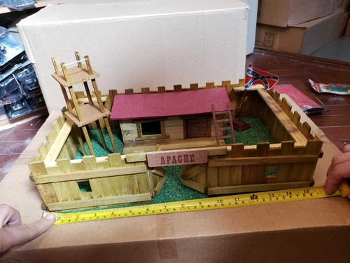Vintage wooden fort - wooden, apache
