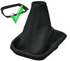 VOLVO V50 S40 C30  2004-2012  Cuffia Leva del Cambio + Base  Vera Pelle  Nero