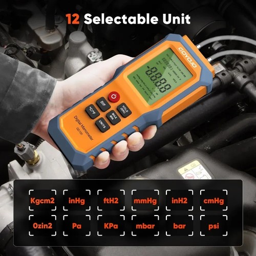 Digital manometer with - manometer,