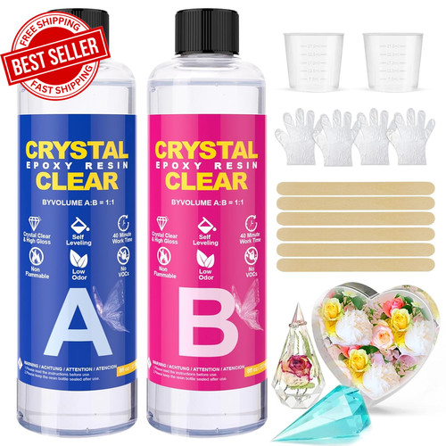 Epoxy resin kit 474ml - kit, crystal