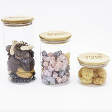 Glass Storage Jars Airtight Bamboo Lid Kitchen Food Storage Preserving Jars M&B