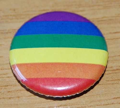 Rainbow gay pride - gay, 25mm