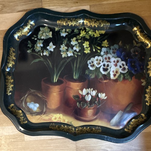 Ian logan tin tray floral - tin,