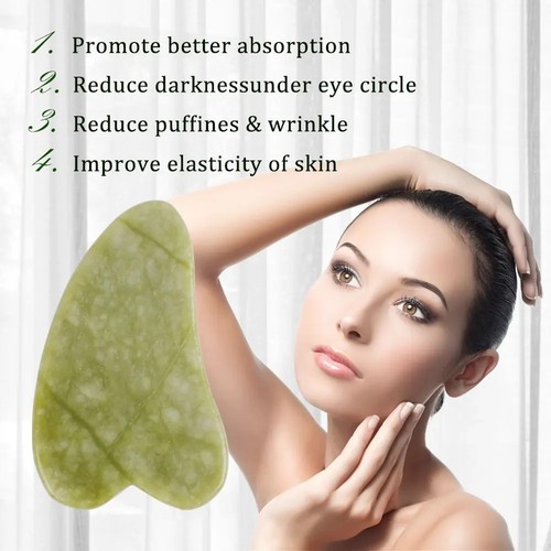 Jade gua sha stone - sha, face