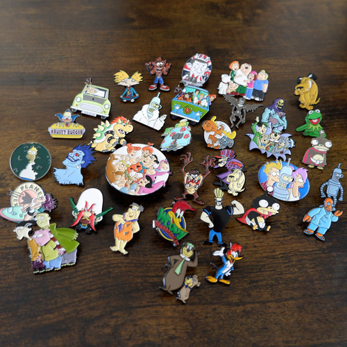 Cartoon enamel pins flinstones - pins,