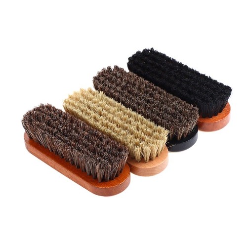 Wood handle horsehair shoe - wood,
