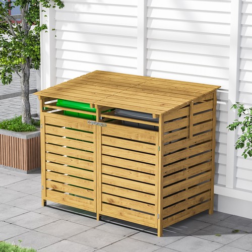 Double wheelie bin storage - double,