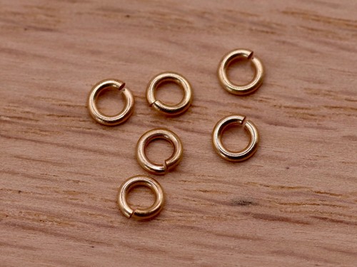 9ct gold jump rings 3mm - gold, |
