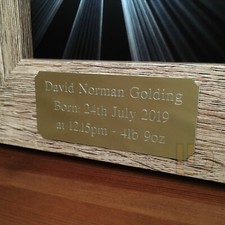Cut Corner Engraved Plaque