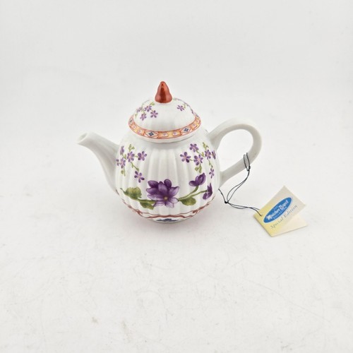 Mini porcelain teapot ornament - mini,