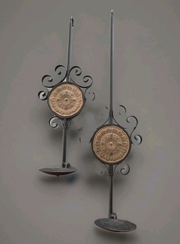 Wrought iron scroll medallion - scroll,