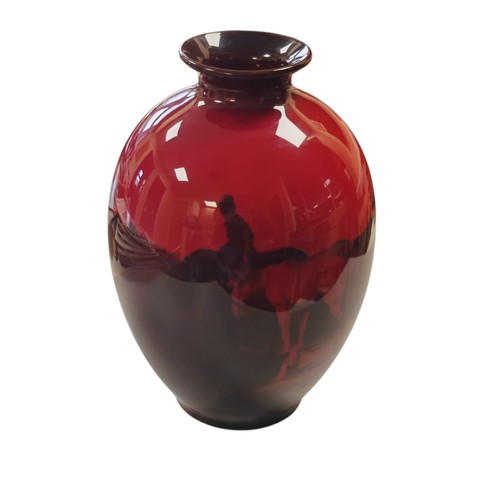 Royal doulton flambe - vase, the