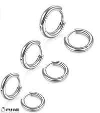 2x Women Men Titanium Steel