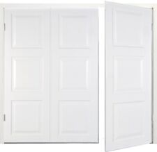 New Side hinged Garage Door Georgian 7ft wide x 6ft6 high White Small door Right