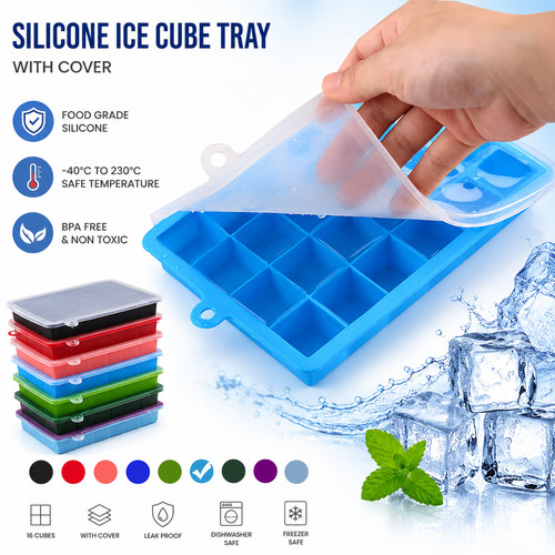 Silicone ice cube tray - silicone, 24