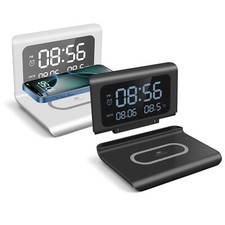 Digital alarm clock with 15w - with,