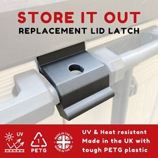 Keter Store It Out Lid Locking Latch Replacement (UV Protected) Brand New WLDC