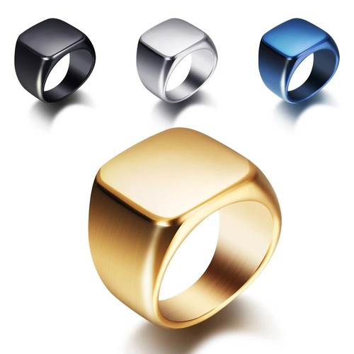 Signet ring for men - signet, stainless
