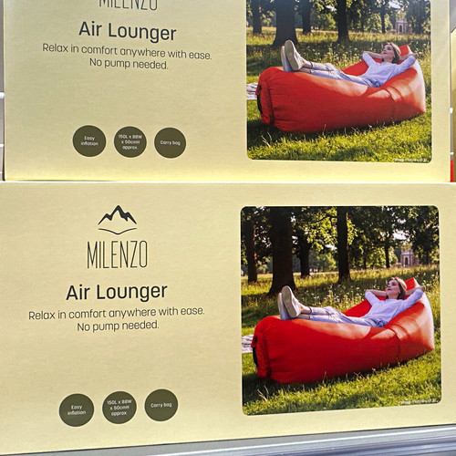 Milenzo air lounger - milenzo, red