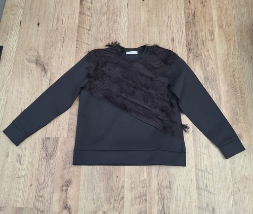 Sandro paris top black faux - sandro,