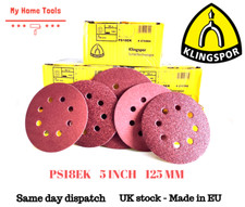 125mm & 150mm Sanding Discs KLINGSPOR - BOSCH MAKITA DeWALT FESTOOL