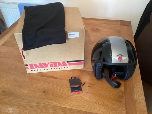 Davida jet open face helmet - jet,