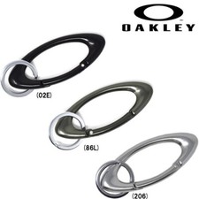 Oakley Essential Icon Carabiner Unisex Keychain (206)- Silver- Ellipse 3.6in-NEW