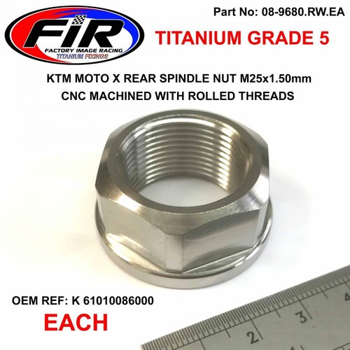 Ktm new rear - spindle, nut