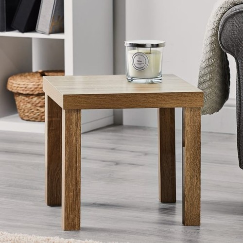 Home oak effect side table - home,