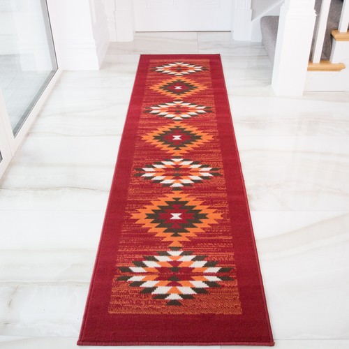 Long red kilim hallway runner - kilim,