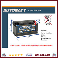 Battery fits FORD TRANSIT
