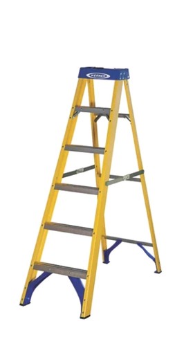 Fibreglass step ladder - 1.7m, 6