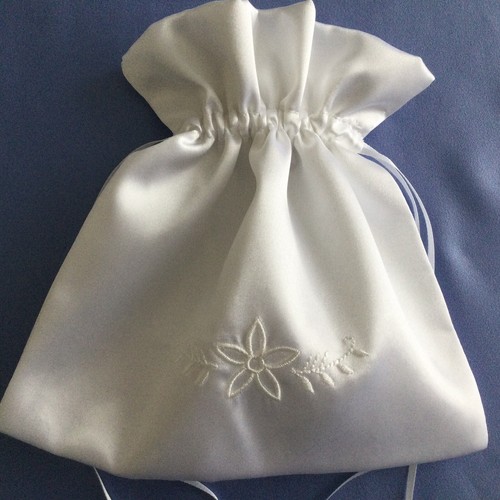 White satin lined - lined, communion