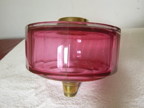 Victorian cranberry facet cut - cranberry,