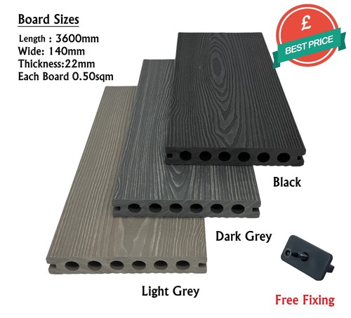 Composite decking boards - boards, 3.6m