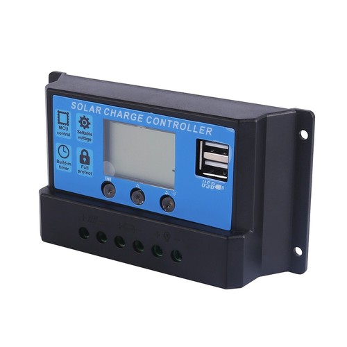 30a pwm solar - panel, battery